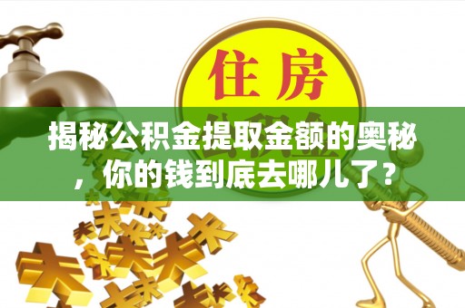 庆城揭秘公积金提取金额的奥秘，你的钱到底去哪儿了？